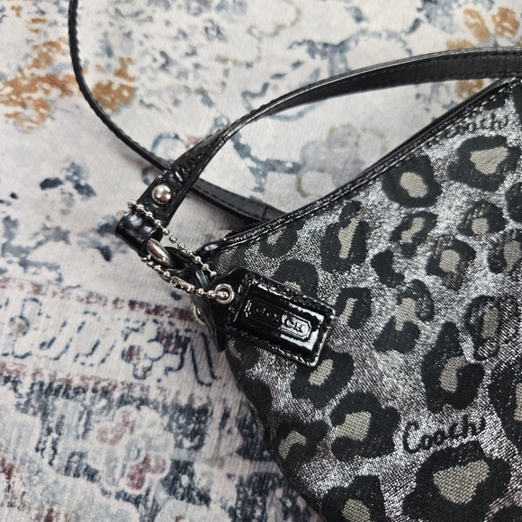 Coach Black and Silver Ocelot Animal Print Bag - Picture 12 of 16